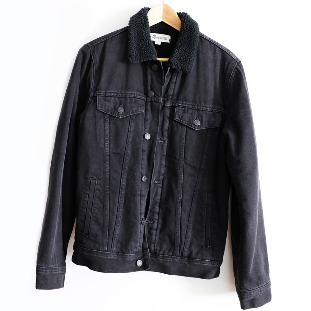 Sherpa Classic Jean Jacket in Black Sz Small - New